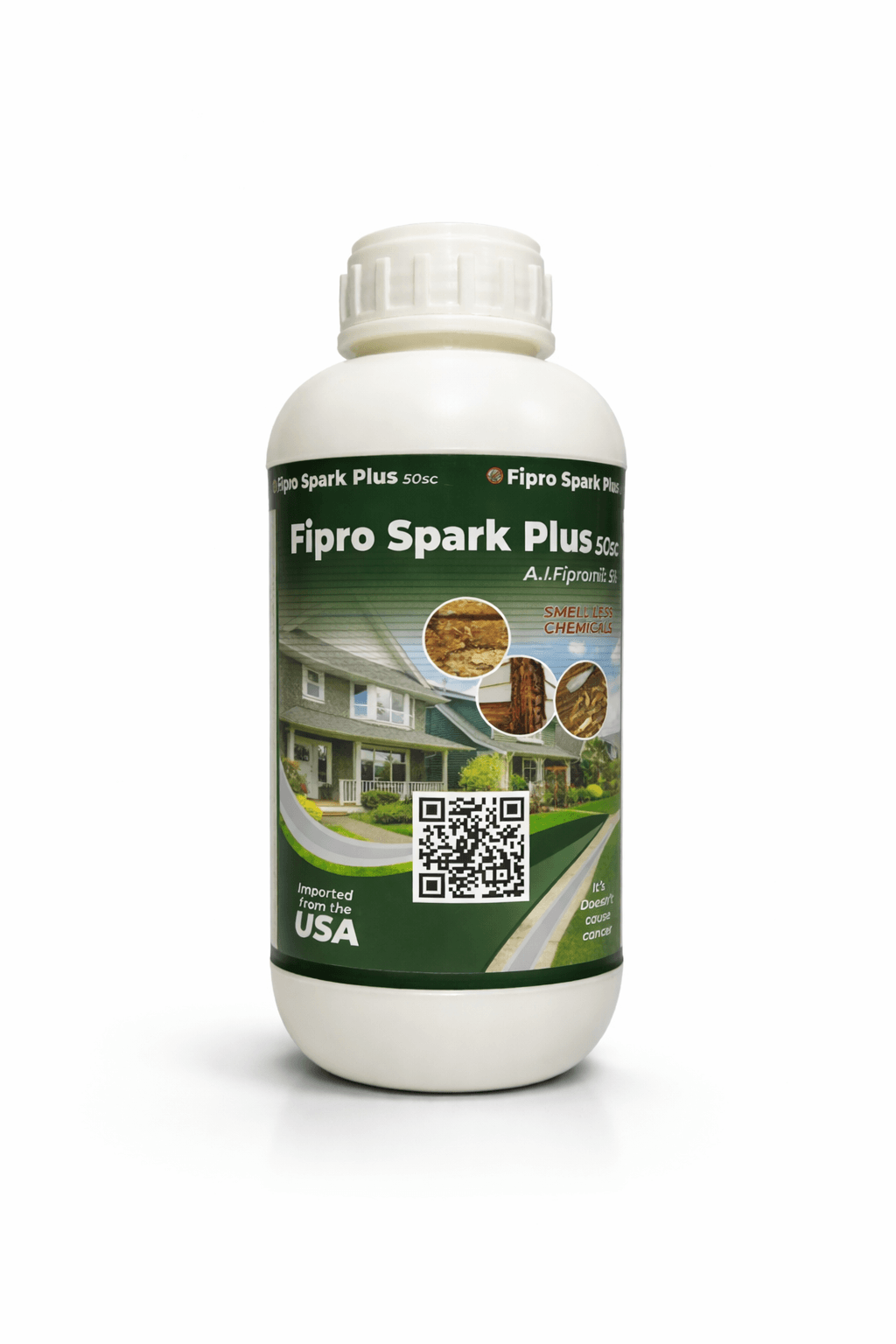 Fipro Spark Plus 50SC bottle front label showing Fipronil 5% SC formulation